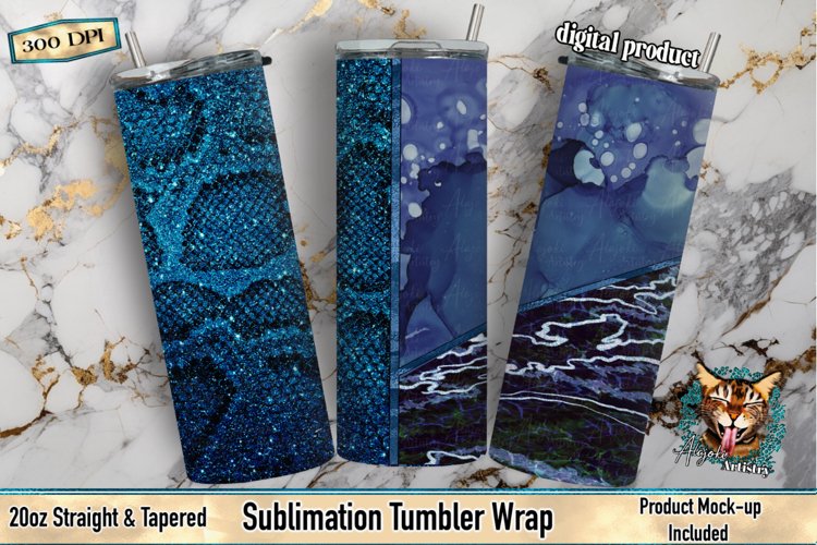 Snakeskin Split, Sublimation snakeskin, Tumbler wrap 
