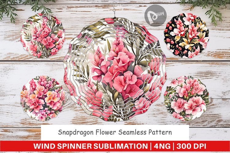 Wind Spinner Snapdragon Pattern