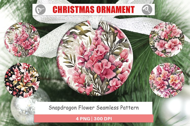 Christmas Ornaments Snapdragon Pattern