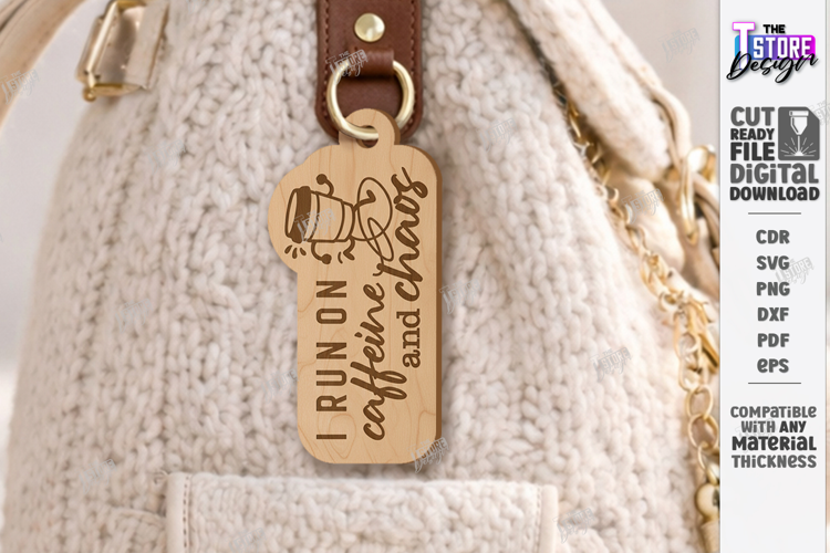 Snarky Bag Tag Laser Cut | Sassy Keychain Laser Files SVG