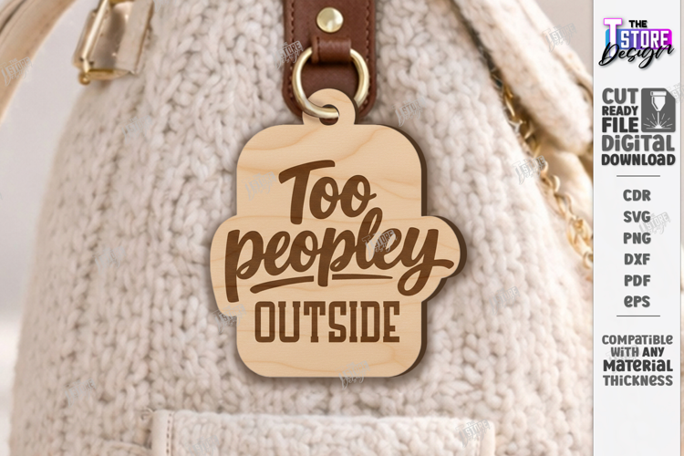 Snarky Bag Tag Laser Cut | Sassy Keychain Laser Files SVG