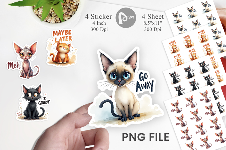 Snarky Felines Sticker