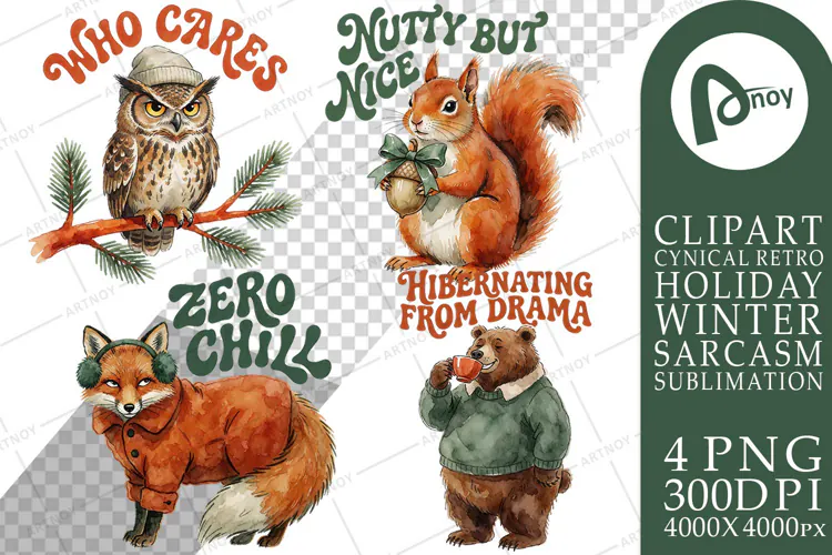 Snarky Woodland Fauna Sublimation