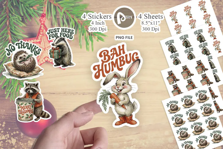 Snarky Woodland Fauna Sticker