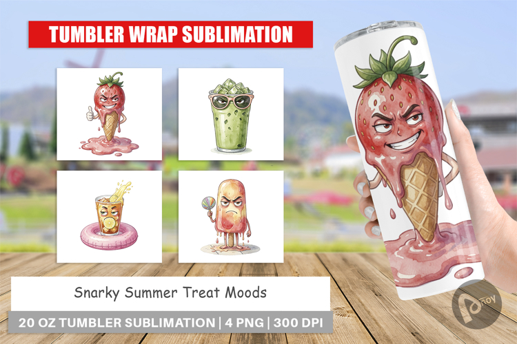Snarky Summer Treat Moods Tumbler