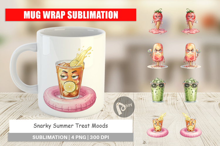 Snarky Summer Treat Moods Mug Wrap