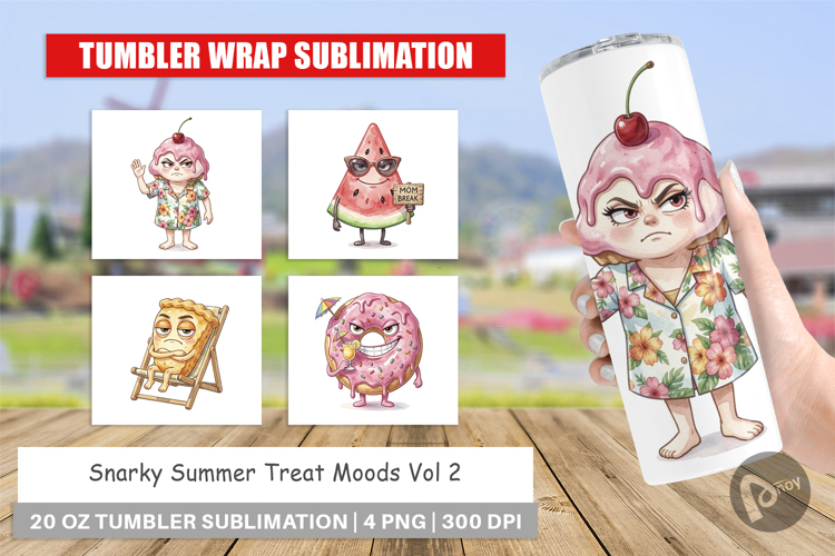 Snarky Summer Treat Moods Tumbler