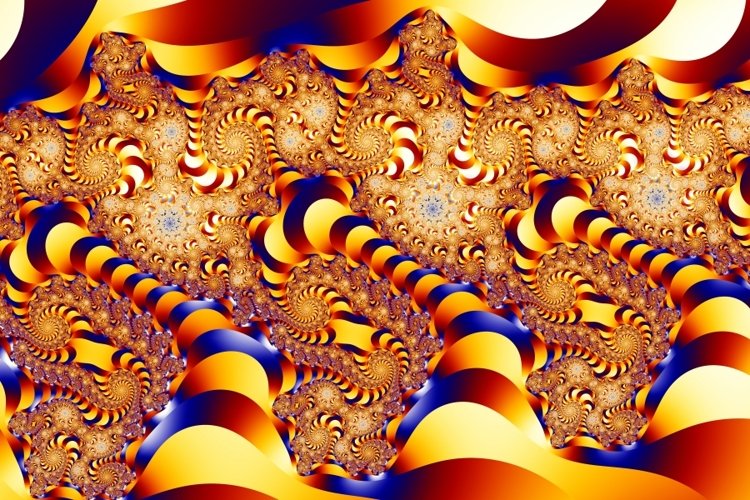 Mathematical art - abstract fractal backgrounds example image 1