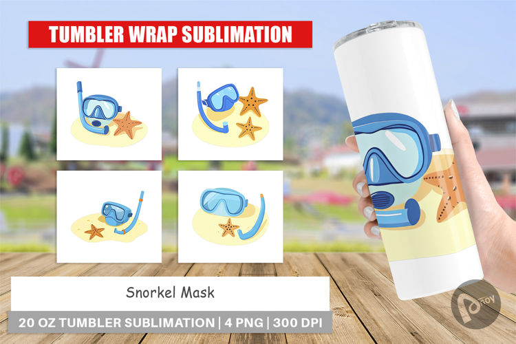 Tumbler Snorkel Mask