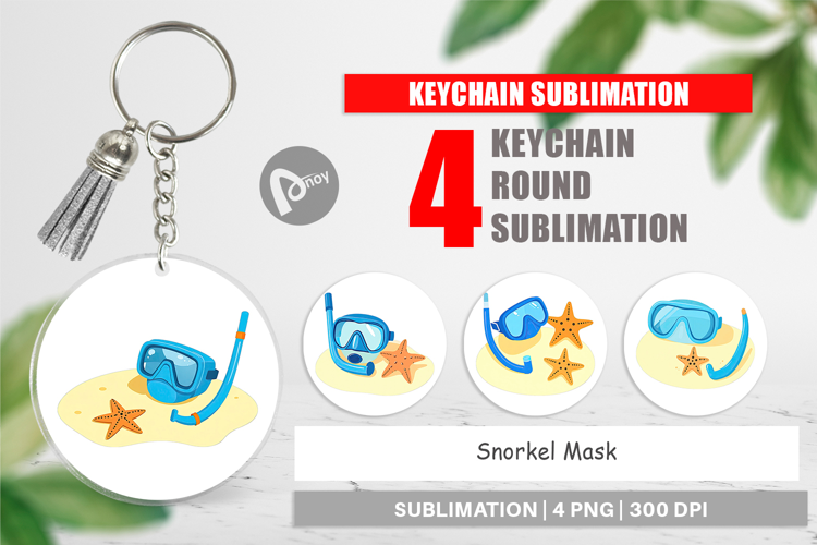 Keychain Snorkel Mask