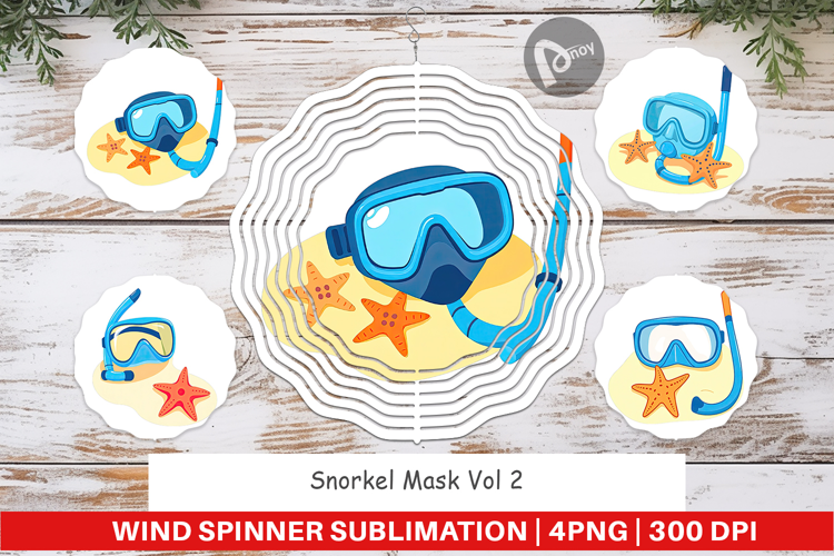 Wind Spinner Snorkel Mask