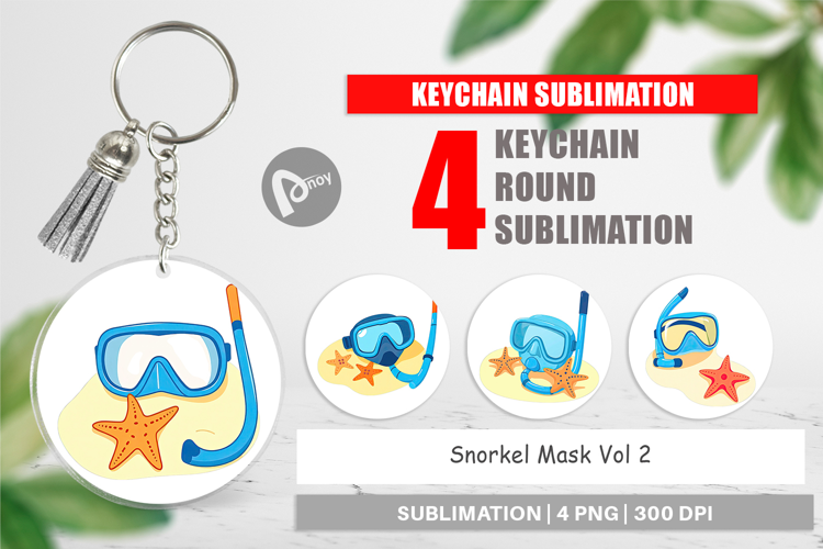 Keychain Snorkel Mask