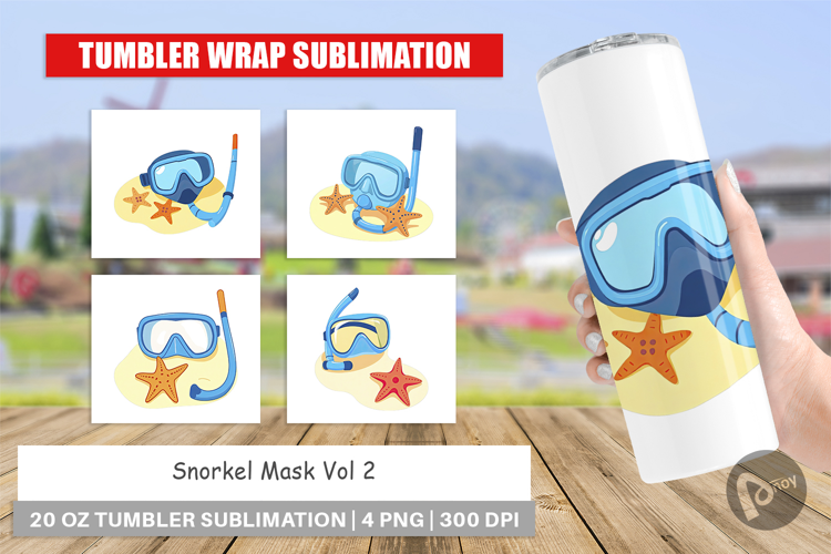 Tumbler Snorkel Mask
