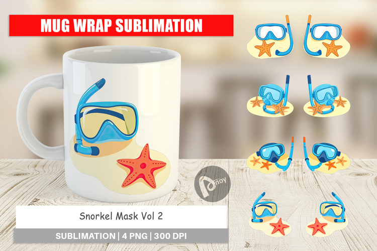 Mug Wrap Snorkel Mask
