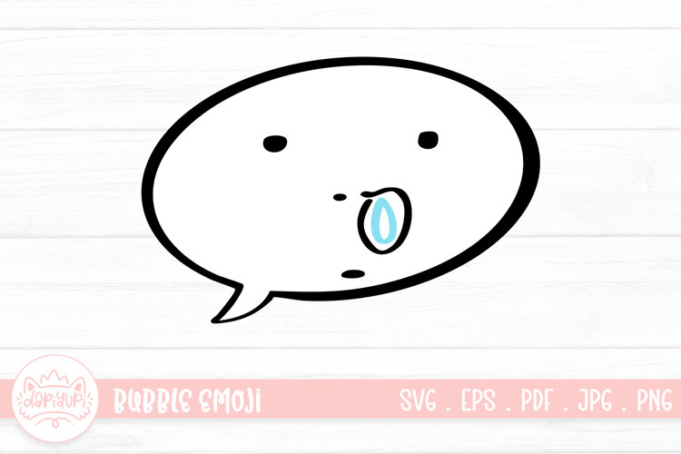 Snotty Bubble Emoji Character Illustration example image 1