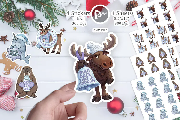 Snowday Sass Frosty Sarcastic Pets Sticker