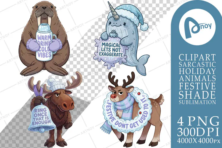 Snowday Sass Frosty Sarcastic Pets Sublimation
