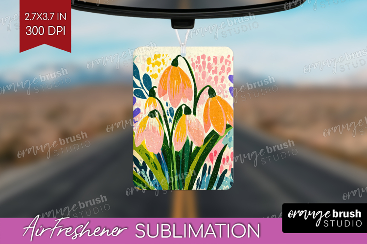 Snowdrop Modern Floral Air Freshener PNG Sping Flower PNG