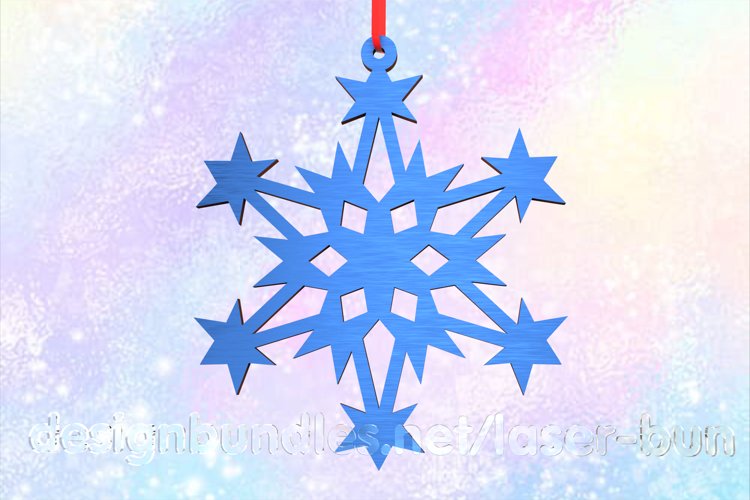 Christmas snowflake ornament. Laser SVG cutting files