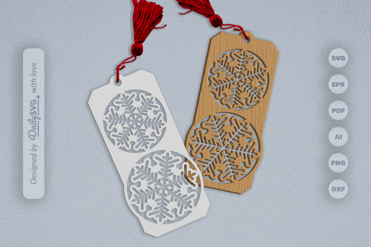 Snowflake Bookmark SVG