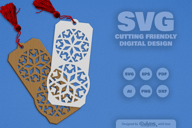 Snowflake Bookmark SVG