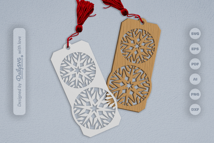 Snowflake Bookmark SVG