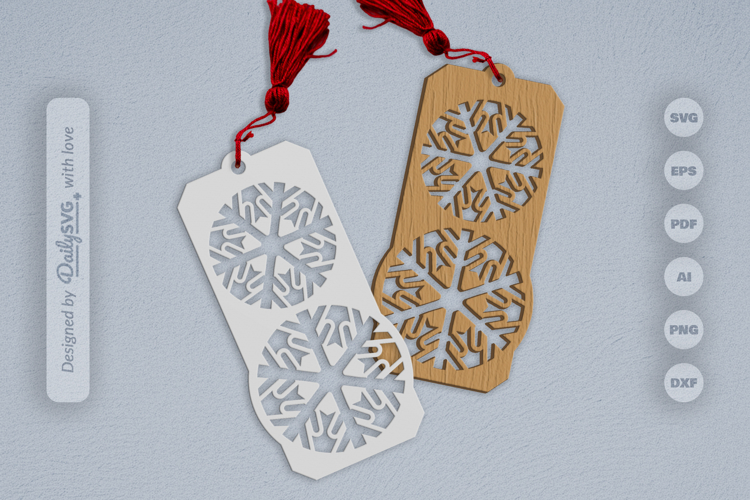 Snowflake Bookmark SVG