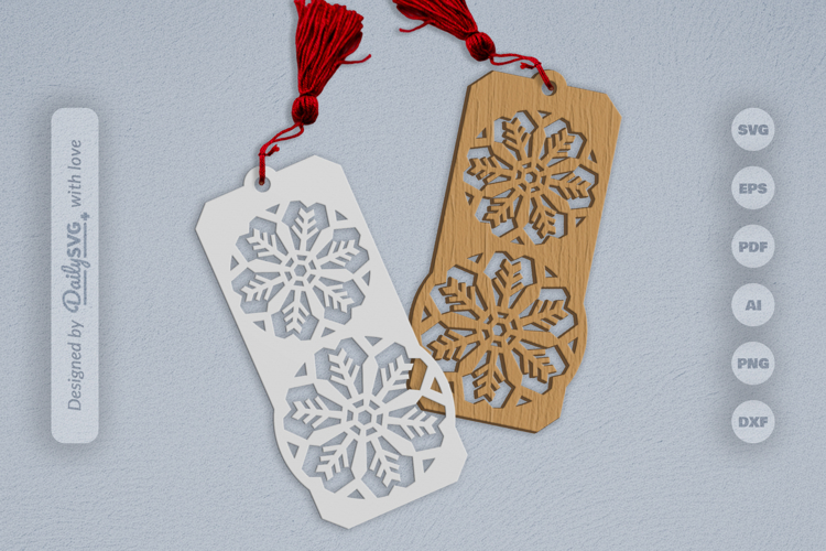 Snowflake Bookmark SVG
