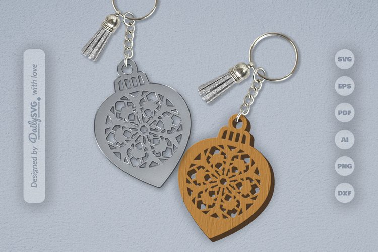 Snowflake Christmas Bauble Laser Cut