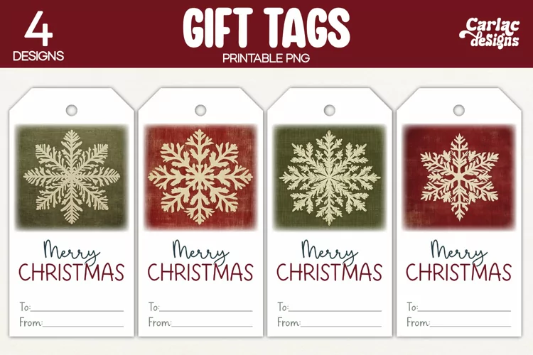 Christmas Gift Tags, Merry Christmas Printable Tags