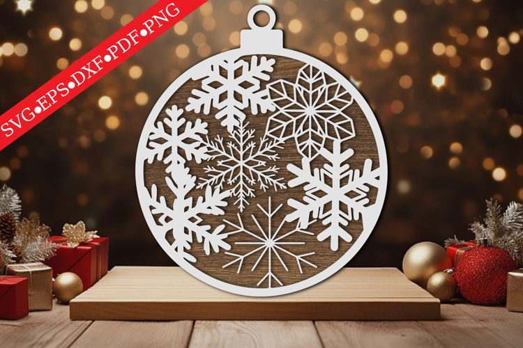 Snowflake Ornament SVG