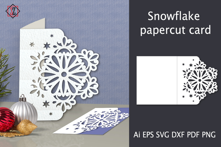 Snowflake Papercut Card