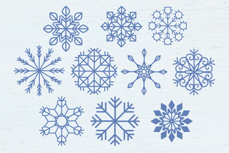 Snowflakes SVG Bundle 10 items