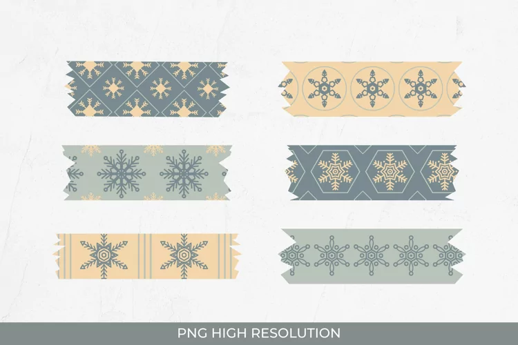 Snowflakes Element Patterned Tape