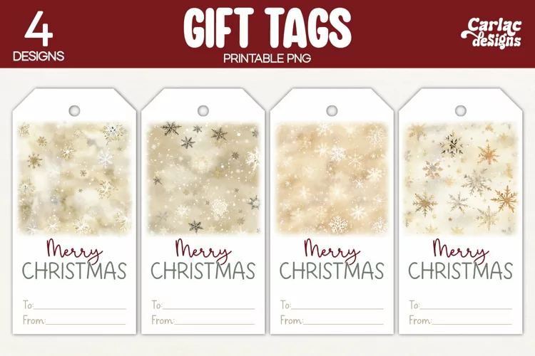 Christmas Gift Tags, Merry Christmas Printable Tags