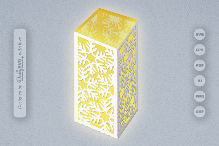 Snowflakes Paper Lantern SVG