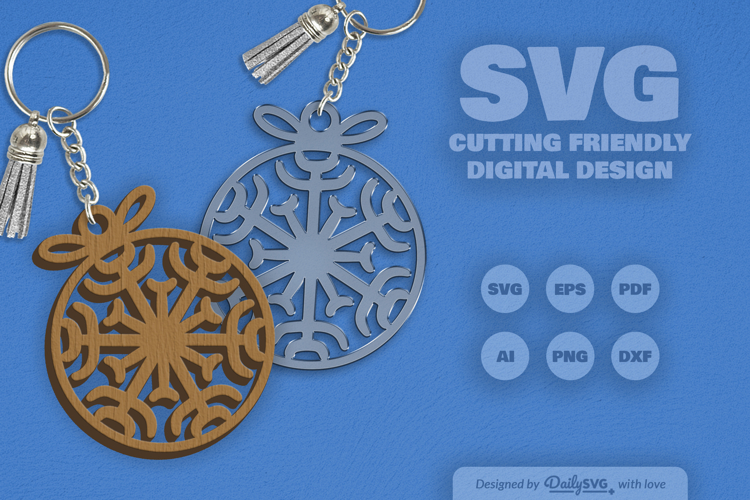 Snowflakes Round Bauble