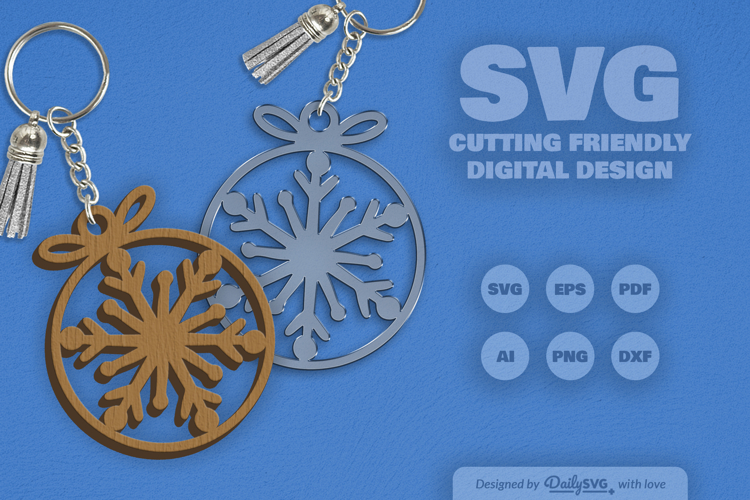 Snowflakes Round Bauble