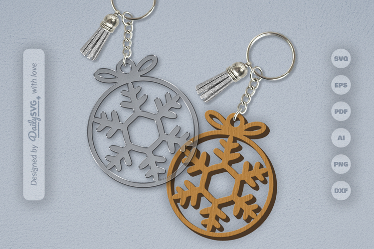 Snowflakes Round Bauble