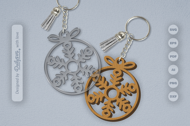 Snowflakes Round Bauble
