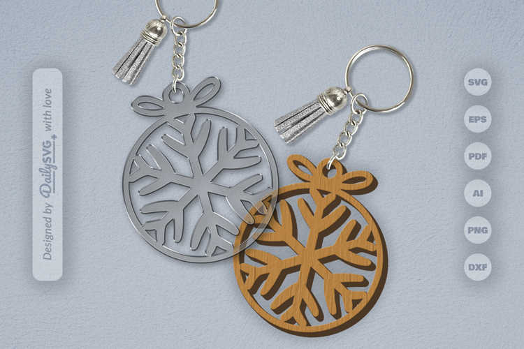 Snowflakes Round Bauble