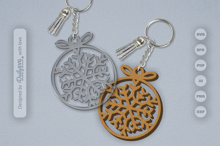 Snowflakes Round Bauble