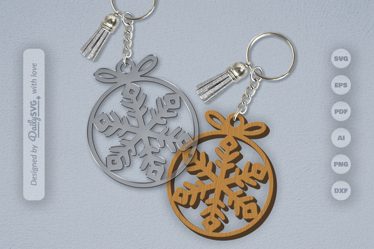 Snowflakes Round Bauble
