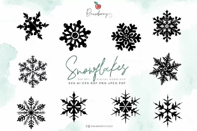 Snowflake Svg Cutfile Winter Snow Flake Christmas svg SV004