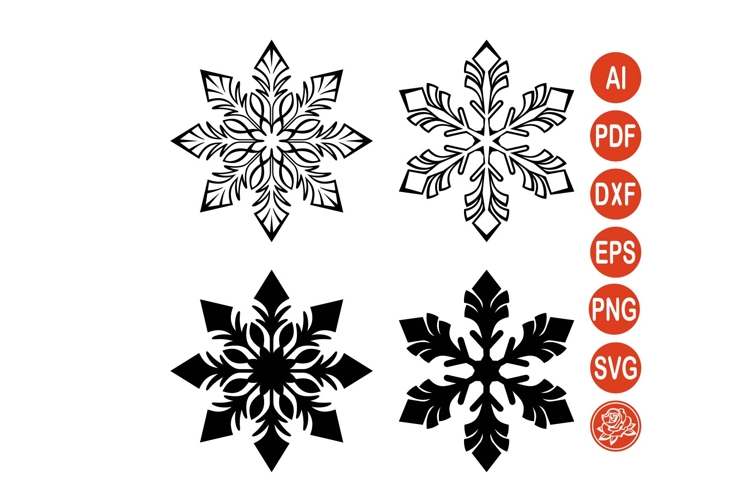 Winter Snowflake SVG Bundle