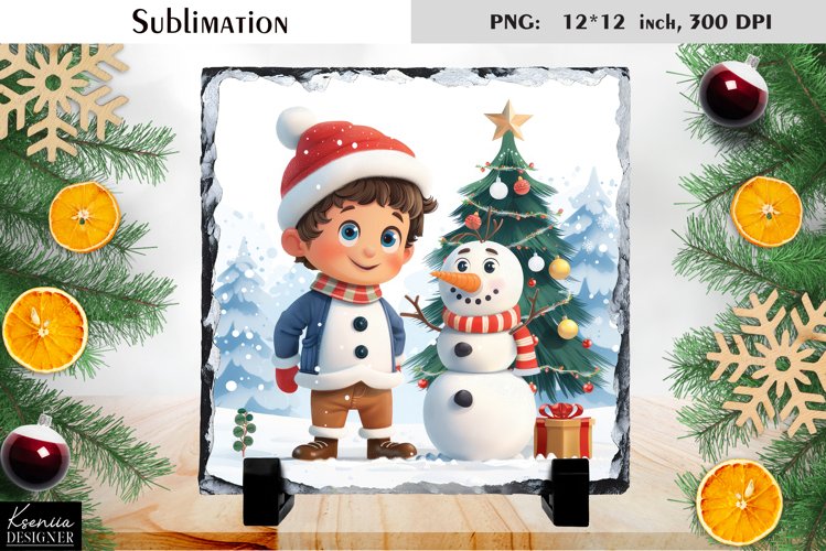 Snowman Sublimation Image 2