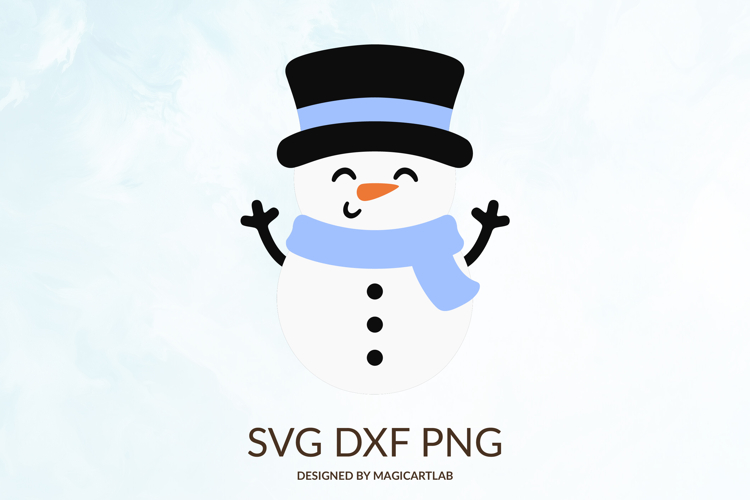 Snowman Scarf Svg Image 19