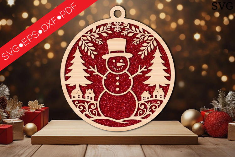 Snowman Ornament SVGs Image 8