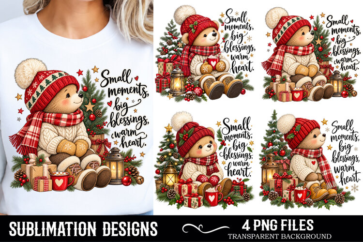 Snowman Christmas PNG, Cozy Winter example image 1