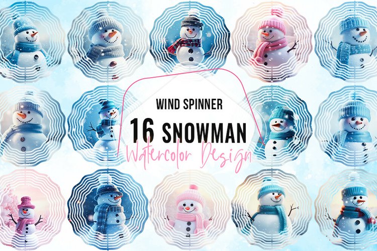 Christmas Snowman Clipart Image 24